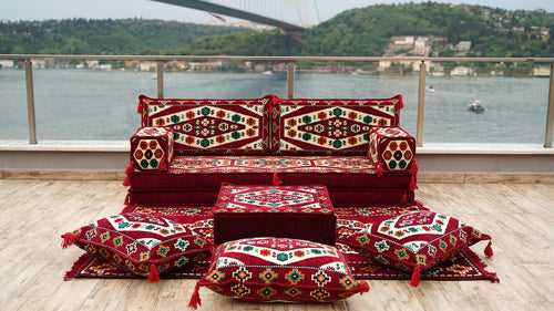 8'' Thickness Sofa Set, Floor Couch, Meditation Yoga Loveseat, Sectional Sofa, Arabic Majilis