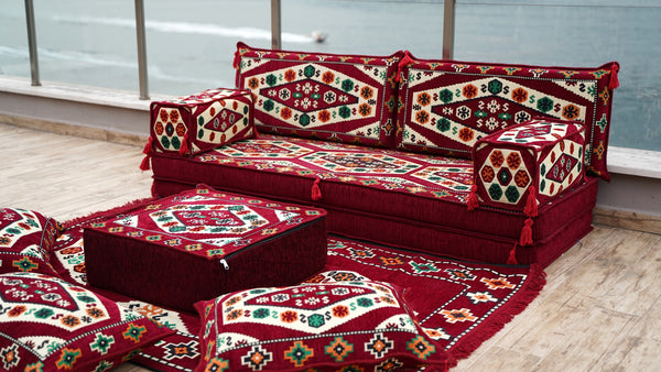 8'' Thickness Sofa Set, Floor Couch, Meditation Yoga Loveseat, Sectional Sofa, Arabic Majilis