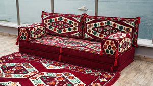 8'' Thickness Sofa Set, Floor Couch, Meditation Yoga Loveseat, Sectional Sofa, Arabic Majilis