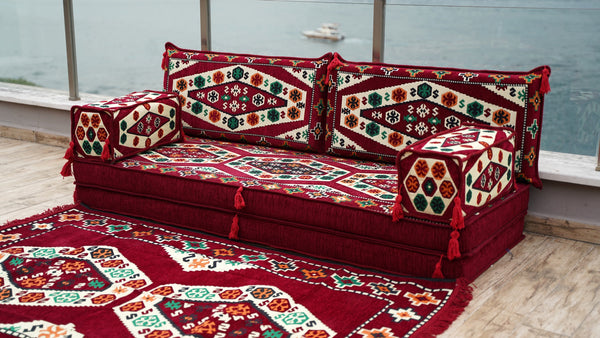 8'' Thickness Sofa Set, Floor Couch, Meditation Yoga Loveseat, Sectional Sofa, Arabic Majilis