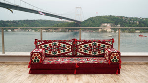 8'' Thickness Sofa Set, Floor Couch, Meditation Yoga Loveseat, Sectional Sofa, Arabic Majilis