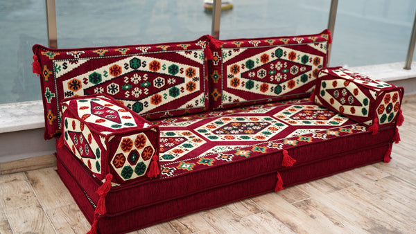 8'' Thickness Sofa Set, Floor Couch, Meditation Yoga Loveseat, Sectional Sofa, Arabic Majilis