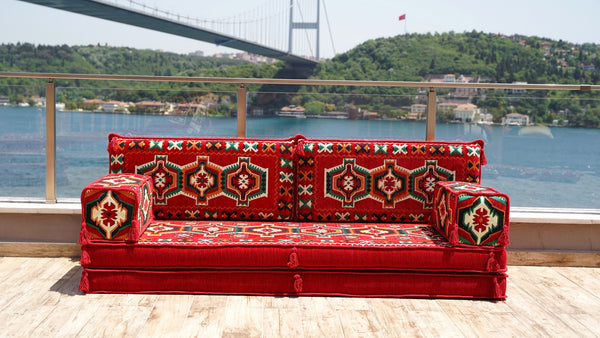 8'' Thickness Sofa Set, Oriental Cushions, Arabic Majlis, Arabic Floor Couch, Reading Loveseat, Moroccan Floor Seating