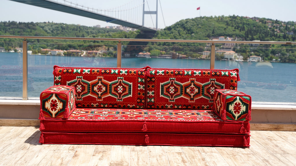 8'' Thickness Sofa Set, Oriental Cushions, Arabic Majlis, Arabic