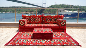 8'' Thickness Sofa Set, Oriental Cushions, Arabic Majlis, Arabic Floor Couch, Reading Loveseat, Moroccan Floor Seating