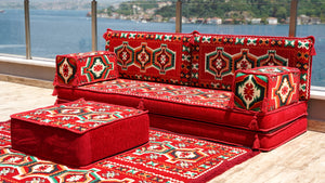 8'' Thickness Sofa Set, Oriental Cushions, Arabic Majlis, Arabic Floor Couch, Reading Loveseat, Moroccan Floor Seating
