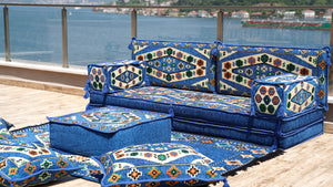 8'' Thickness Sofa Set, Arabic Majlis, Moroccan Livingroom Couch, Turkish Floor Sofas, Ethnic Cushions