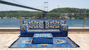 8'' Thickness Sofa Set, Arabic Majlis, Moroccan Livingroom Couch, Turkish Floor Sofas, Ethnic Cushions