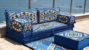 8'' Thickness Sofa Set, Arabic Majlis, Moroccan Livingroom Couch, Turkish Floor Sofas, Ethnic Cushions