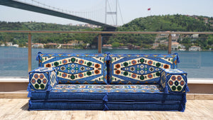 8'' Thickness Sofa Set, Arabic Majlis, Moroccan Livingroom Couch, Turkish Floor Sofas, Ethnic Cushions