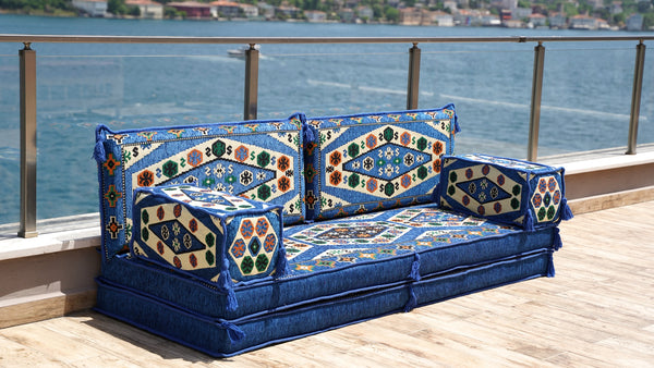 8'' Thickness Sofa Set, Arabic Majlis, Moroccan Livingroom Couch, Turkish Floor Sofas, Ethnic Cushions