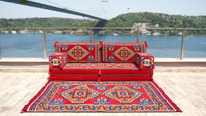 8'' Thickness Sofa Set, Meditation Yoga Loveseat, Healing Room Floor Cushion, Pallet Sofa, Floor Couch