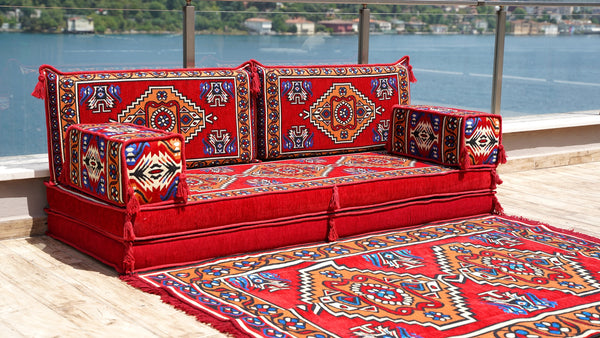 8'' Thickness Sofa Set, Meditation Yoga Loveseat, Healing Room Floor Cushion, Pallet Sofa, Floor Couch