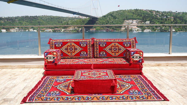 8'' Thickness Sofa Set, Meditation Yoga Loveseat, Healing Room Floor Cushion, Pallet Sofa, Floor Couch