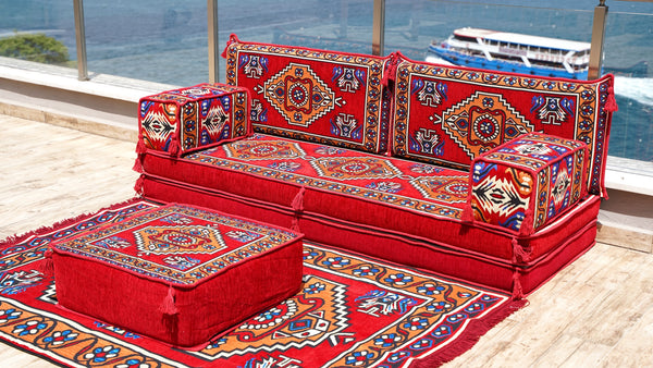 8'' Thickness Sofa Set, Meditation Yoga Loveseat, Healing Room Floor Cushion, Pallet Sofa, Floor Couch