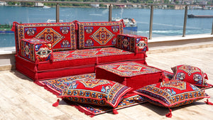 8'' Thickness Sofa Set, Meditation Yoga Loveseat, Healing Room Floor Cushion, Pallet Sofa, Floor Couch