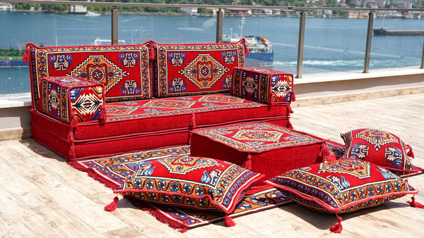 8'' Thickness Sofa Set, Meditation Yoga Loveseat, Healing Room Floor Cushion, Pallet Sofa, Floor Couch