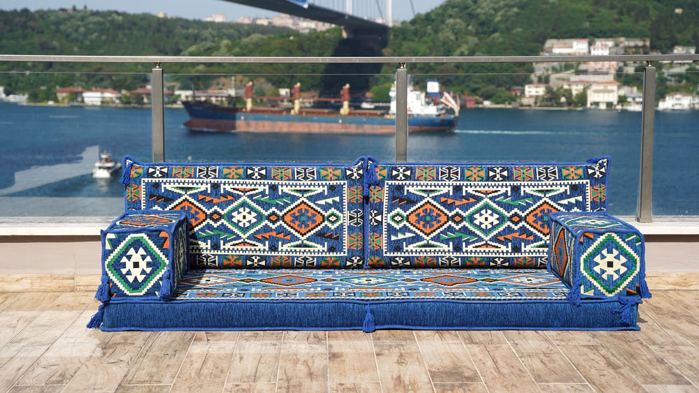Royal Blue Corner Sofa Seating Set, Arabic Sofa Set, Oriental Floor Seating, Living Room Sofa, Royal Blue Corner Sofa Seating Set, Arabic Sofa Set, Oriental Floor Seating, Living Room Sofa, Single Sofa Sets, Sofa SlipcoversSofa Slipcovers