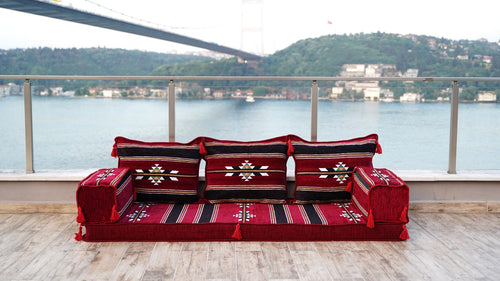 Authentic Floor Cushion Set, Floor Pillows, Arabic Majlis Seating, Bench Cushion Sofa, Modular Design Sofa Set, Single Sofa Sets