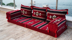 Authentic Floor Cushion Set, Floor Pillows, Arabic Majlis Seating, Bench Cushion Sofa, Modular Design Sofa Set, Single Sofa Sets
