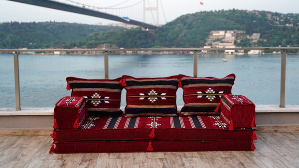 Authentic Floor Cushion Set, Floor Pillows, Arabic Majlis Seating, Bench Cushion Sofa, Modular Design Sofa Set, Single Sofa Sets