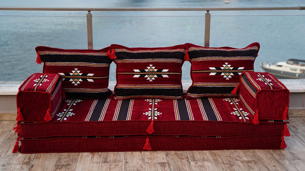 Authentic Floor Cushion Set, Floor Pillows, Arabic Majlis Seating, Bench Cushion Sofa, Modular Design Sofa Set, Single Sofa Sets