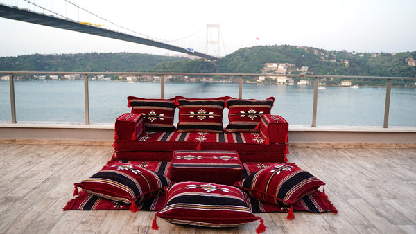 8'' Thickness Sofa Set, Window Seat, Floor Sofa Seating, Arabic Majlis, Reading Sofa Pillow