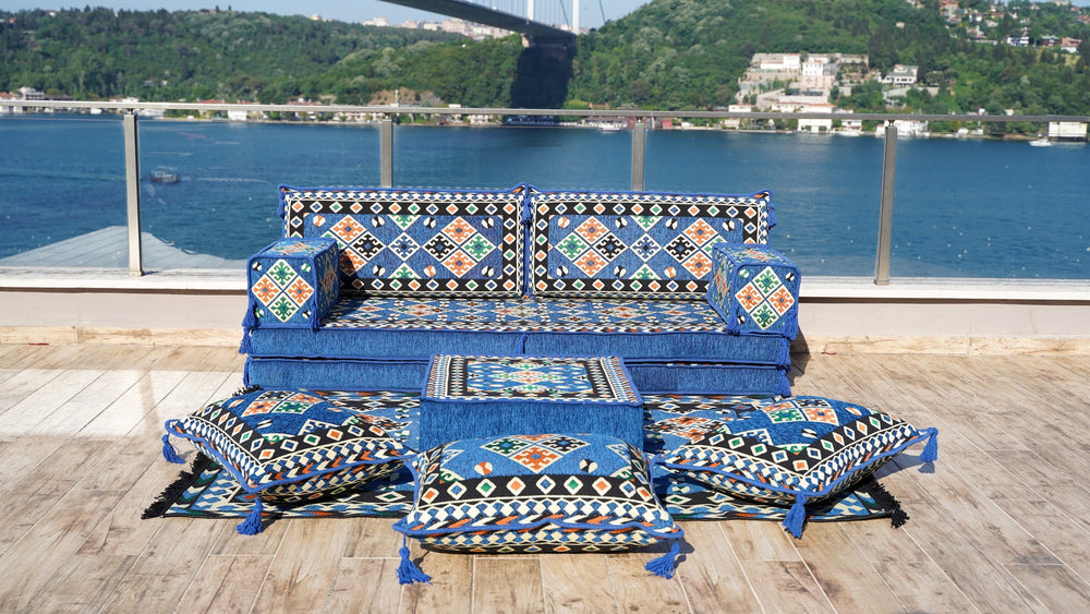 8'' Thickness Sofa Set, Floor Couch, Meditation Yoga Loveseat, Sectional Sofa, Arabic Majilis