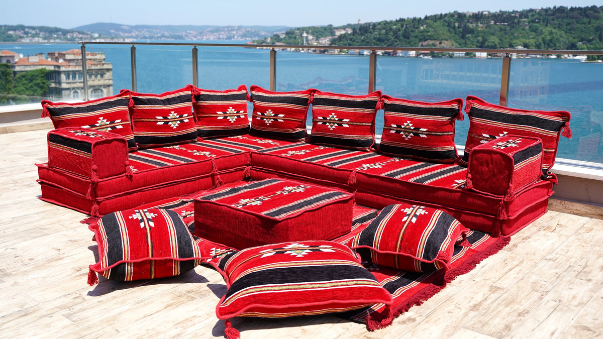 8'' Thickness L Sofa Set, Sectional Sofas, Corner Arabic Sofa Set, Pal