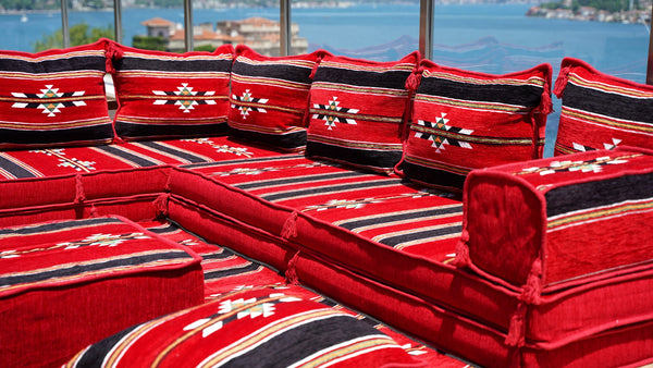 8'' Thickness L Sofa Set, Sectional Sofas, Corner Arabic Sofa Set, Pallet Sofa, Arabic Majlis, Pouffs, Turkish Floor Seating Set