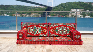 Authentic Living Room Sofas, Floor Sofa Set, Ethnic Sofa with Ottoman Couch and Rug, Arabic Jalsa, Moroccan Sofa, Sofa Covers