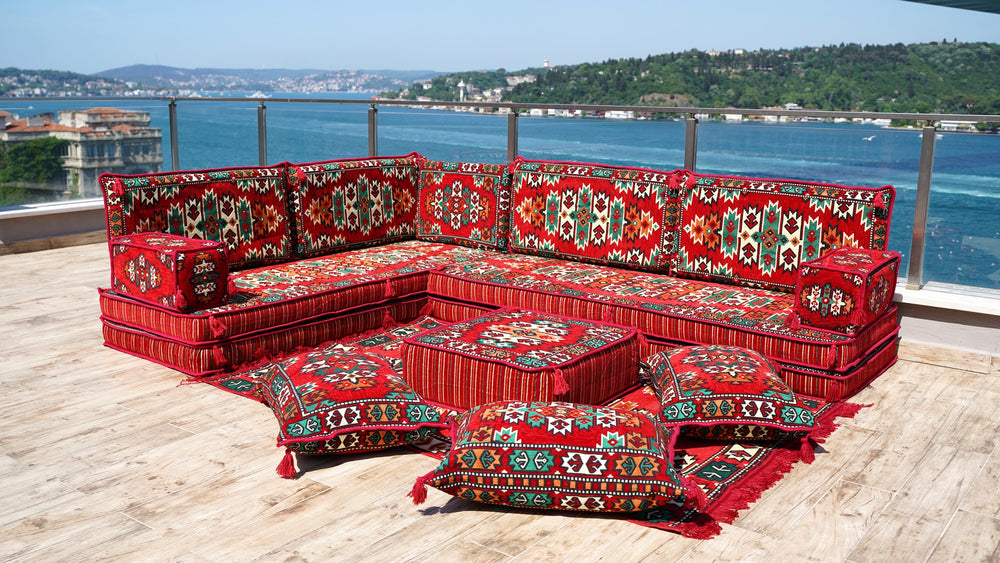 8'' Thickness L Sofa Set, Sectional Sofas, Pallet Sofas, Floor Cushions, Floor Couches, Bench Cushions