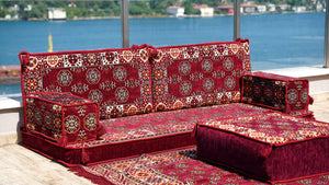 Living Room Sectional Sofas, Ethnic Sofa, Arabic Jalsa, Moroccan Sofa, Sectional Sofa with Ottoman Couch and Rug