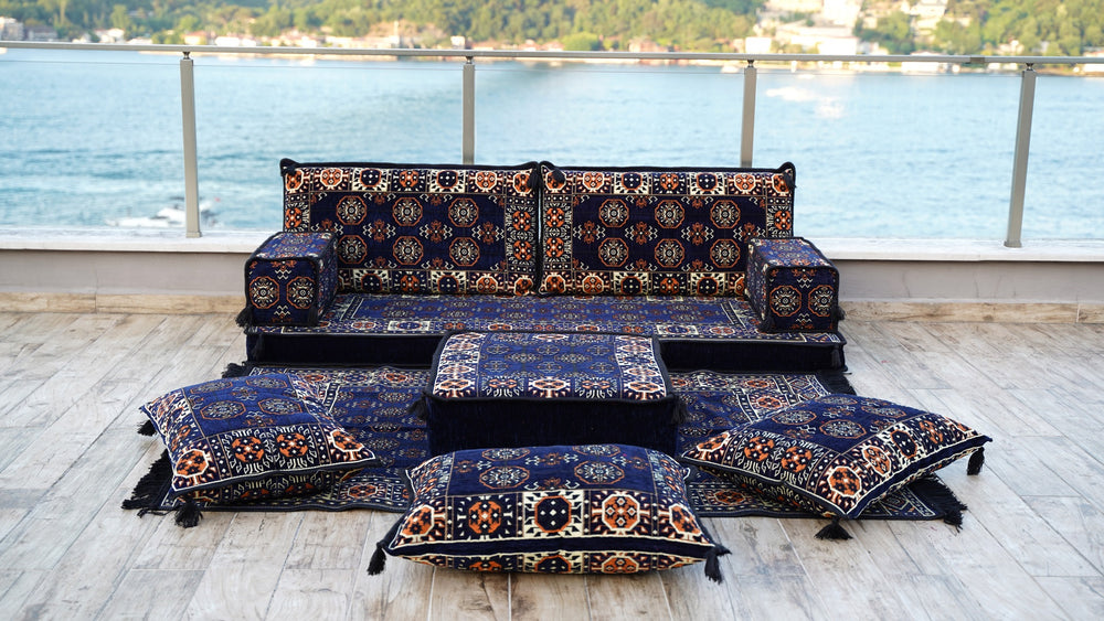 Ethnic Sofa, Living Room Sofa, Arabic Jalsa, Moroccan Sofas, Sectional Sofas, Sofa Slipcovers, Patio Sofa with Ottoman Couch and Rug