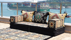 8'' Thickness Sofa Set, Floor Sofa, Arabic Majlis, Arabic Floor Sofa Seating, Pallet Sofa