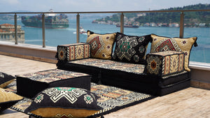 8'' Thickness Sofa Set, Floor Sofa, Arabic Majlis, Arabic Floor Sofa Seating, Pallet Sofa