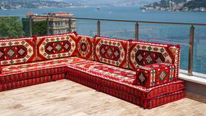 8'' Thickness L Sofa Set, Arabic Sofa Set, Oriental Floor Seating, Floor Cushions, Living Room Sofa, Arabic Majlis