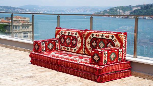 8'' Thickness Sofa Set, Ethnic Cushions, Terrace Garden Couches, Floor Sofa Seating, Arabic Majlis