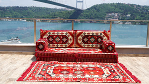 8'' Thickness Sofa Set, Ethnic Cushions, Terrace Garden Couches, Floor Sofa Seating, Arabic Majlis