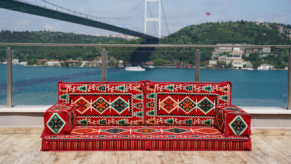 Red Floor Sofas, Moroccan Living Room Couches, Arabic Floor Couch, Turkish Floor Cushion, Single Sofa Sets, Arabic Sofa Seating