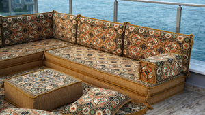 8'' Thickness L Sofa Set, Corner Seating, Arabic Sofa, Meditation Mats, Arabic Sofa,Bohemian Sectionals, Floor Cushions