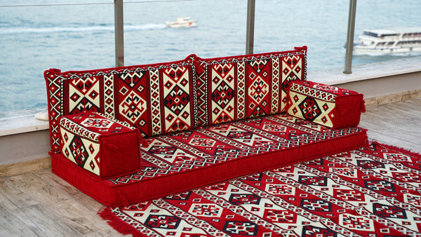Living Room Sofas, Sofa Slipcovers, Patio Sofa, Moroccan Sofa, Sectional Sofa with Ottoman Couch and Rug