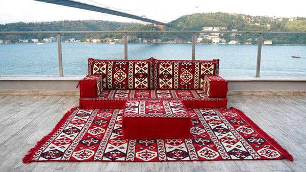 Living Room Sofas, Sofa Slipcovers, Patio Sofa, Moroccan Sofa, Sectional Sofa with Ottoman Couch and Rug