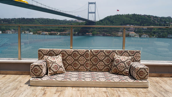 Gray Sofa Cama, Sofa Covers, Garden Pallet Sofa, Turkish Floor Sofa, Outdoor Sofa with Ottoman Couch and RugCozy Sofa