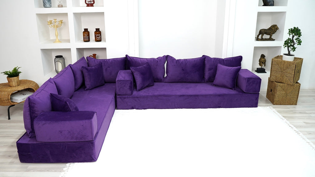 Purple Livingroom Sofas Velvet Sofa