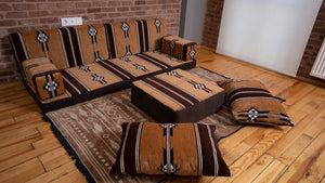 Premium Sofa Set, Arabic Sofa Set, Floor Cushions, Living Room Sofa, Ottoman Couch and Rug, Arabic Floor Seating Sofa, Backrest Pillows, Moroccan Sofas, Arabic Majlis - Arabic Sofa