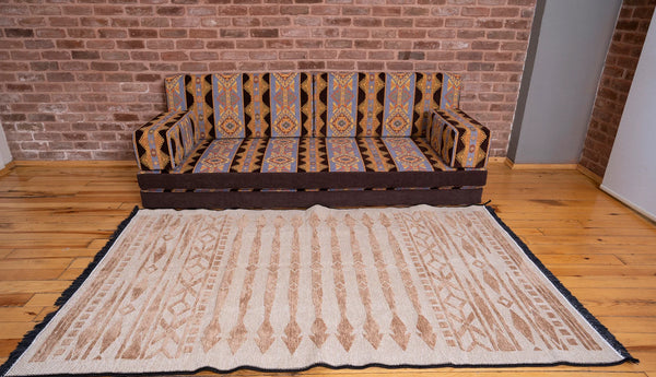 Premium Sofa Set, Arabic Sofa Set, Floor Cushions, Living Room Sofa, Ottoman Couch and Rug, Arabic Floor Seating Sofa, Backrest Pillows, Moroccan Sofas, Arabic Majlis - Arabic Sofa